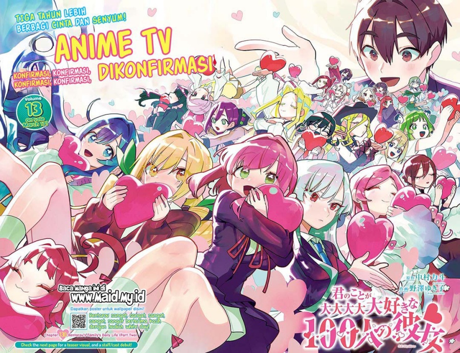 Kimi no Koto ga Dai Dai Dai Dai Daisuki na 100-ri no Kanojo chapter 130